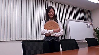 Amazing Japanese model Aoki Misora in Incredible office, cumshots JAV clip