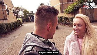 Germa tourist meet and fuck british blonde teen