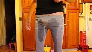 Pissing myself followed by a big cum shot......