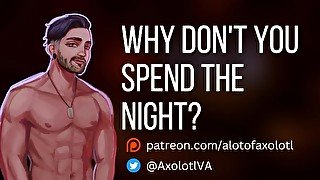 [M4F] Why Don't You Spend The Night?  Friends to Lovers ASMR Audio Roleplay