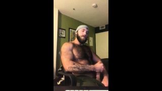 Hairy Lumberjack Shows Off his Cock ( No Cum )