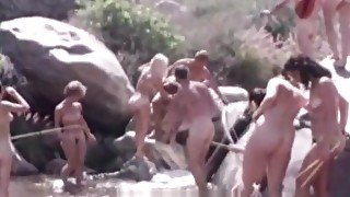 Nudist Families Trip to the Mountains (1960s Vintage)