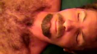 Hairy straight redneck gets facial treatment