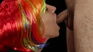 Colorful Wig Facial!