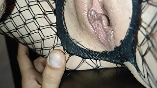 Made her squirting, making Cooney and fucking hard step Sister - Close-up