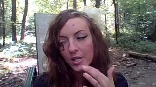 Outdoor masturbation of sexy amateur milf