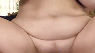 Cute chubby big tits amateur fucking on the couch