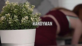 GIRLSRIMMING - The handyman got a wounderful rimming from sexy redhead MILF