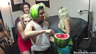 Kylie Sinner fucks multiple guys at a college group sex party