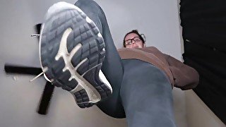 Giantess degrading with feet and Vore