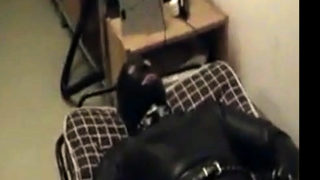 Rubberboy in Bondage for the night