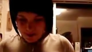 Short Haired Teen Sucks Cocks like a Pro