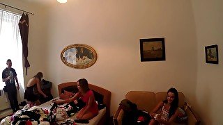 Hot Sexy Tight Ass Girls Throw A Lingerie And Panties Party With Lots Of Striptease And Dance Twerking Ass Shaking Craziness