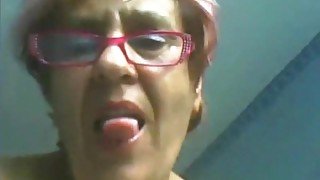 Hungarian Granny in a webcam