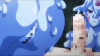 Hot big tits anime monster girl having sex