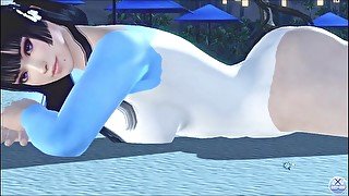 Dead or Alive Xtreme Venus Vacation Nyotengu Miu Fūrinji Anime Body Paint Nude Mod Fanservice Apprec