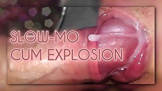 ORAL CUMLOAD IN SLOW-MO / self blowjob pleasure..