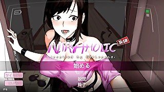 【NtrAholic(チホネトラレケイカク)実況(体験版)】爆乳人妻を寝取るモーションアニメ型神同人エロゲー おっぱい揉んで尻コキしてオナニー撮影からの騎乗位セックス(Hentai game)