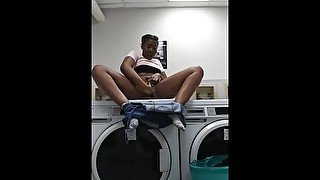 Sneaking a Quick Cum at your Local Laundromat