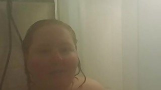 BBW MILF in the shower