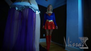 Kinky super girl is tied up and in trouble