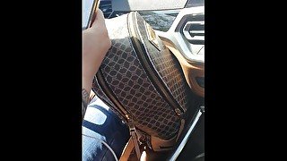 Step mom caught on camera fucking step son in the car