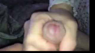 my girl licking my knob & sucking my uncut cock.