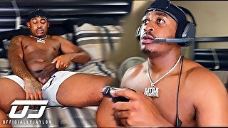 OfficiallyJaylon Releases Some Stress While Playing The Game * Loud Moans and Dirty Talking *