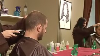 Smoking Hot Hair Stylist Gets Her Pussy Jammed As She Has Rough Sex