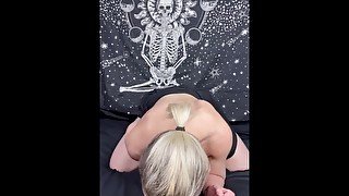 Hotwife plays with dragon cock