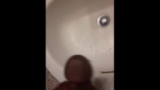 Long bbc jerksoff in bathroom pt.2