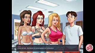 Summertime saga #52 - Entering the women's changing room - Gameplay