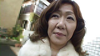 Hard cock makes Japanese mature lady happy