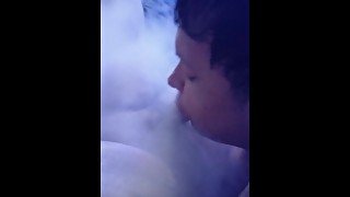 Blowing cloudy on my ex's dick