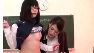 Nerdy Oriental schoolgirl made to enjoy outstanding pleasure