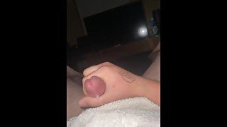 POV Cumshot after long jerk session