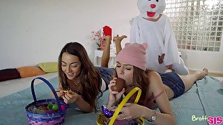 Alex Blake, Bratty Sis And Lily Adams - And Creampie Surprise