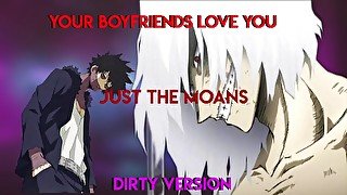 Dabi and Shigaraki Moan and Cum inside you