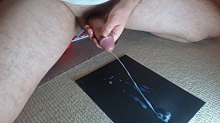 Flying ropes of sperm - huge cumshot!