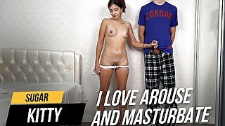 I love arouse and masturbate my stepbrother till he cumshot!