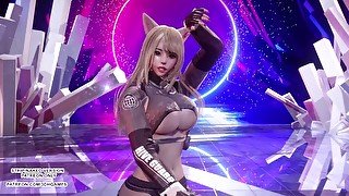 [MMD] (G)I-DLE - TOMBOY Hot Kpop Dance Ahri Akali Evelynn Kaisa League of Legends KDA