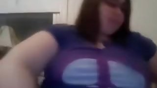 BBW Teen fucking a rabbit vibe