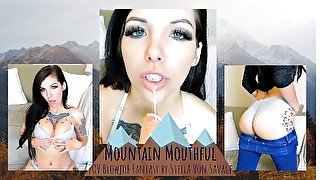 Mountain Mouthful - Cabin Blowjob POV Cum in Mouth after Sucking Cock