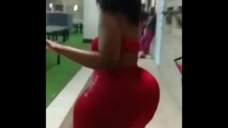 Big Booty Ebony Simply Showing Her Ass Off