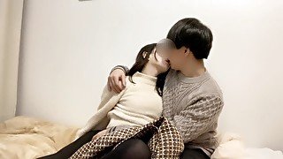 【個人撮影】女の子の日の過ごし方♡休日デート終わりにベッドでまったりしてたら甘々ディープキスからイチャイチャが始まった..♡愛ある濃厚フェラ抜き❤︎Japanese amateur hentai