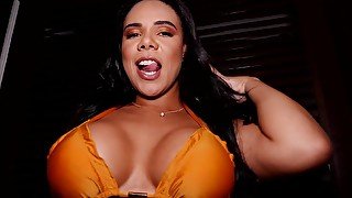 Huge tits curvy latina amateur Pamela Santos ass fucked after hot oral sex