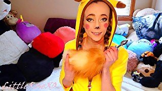 Pikachu feminizes and fucks Eevee