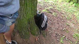 Public sex outdoor!  Amateur couple 4k