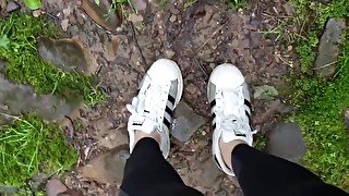 Hiking with Adidas Superstar