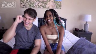 Hot 18yo interracial couple pound hard!